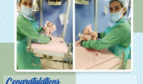 birth of their Twin Angels today morning with the help of KIC