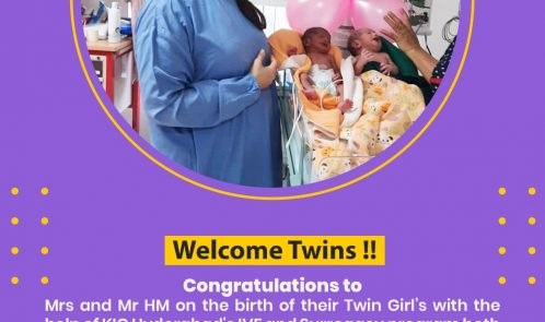 Twin Girl’s with the help of KIC Hyderabad's IVF