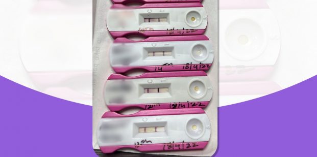 2 pink lines of hope for our patients.