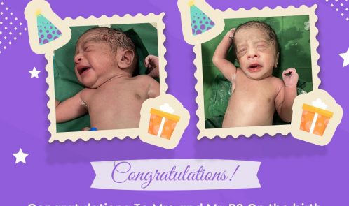 Welcome Babies!!! Congratulations to Mrs. and Mr. BS On the birth of their #Twin Girls , weighing 2.5 kilos both mother and babies are doing well.