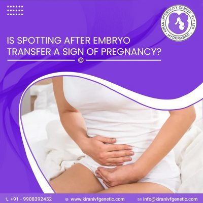 Is spotting after an embryo a sign of pregnancy?